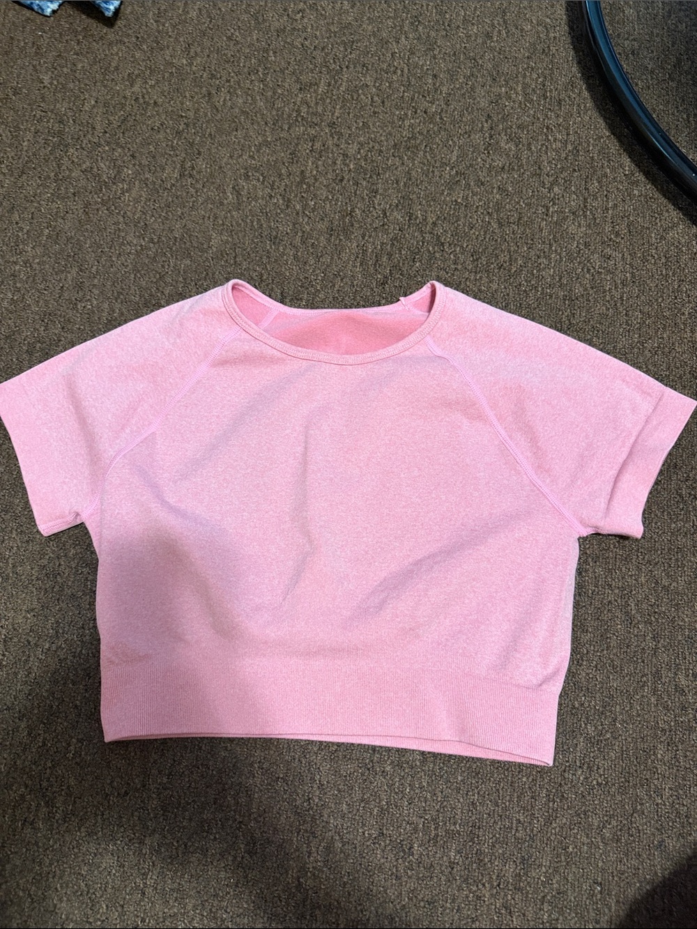 Soft Pink Cropped Tee